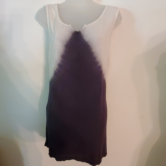 VENUS Tops - Venus Grey Cream Tunic Tank Top Womens Size Large